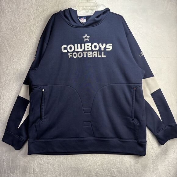 Reebok Other - NFL Dallas Cowboys Reebok AUTHENTIC SIDELINE Hooded Sweatshirt Hoodie Sz 2XL